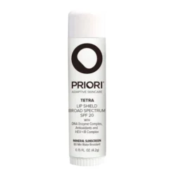 Priori Tetra Lip Shield Broad Spectrum SPF 20